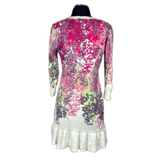 Anthropologie Tabitha Ruffle Floral Button Front Cardigan Pockets Cotton Size M - Picture 2 of 14